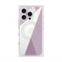 プレミアムスクエアケース with MagSafe［ マーブルトライアングルパレット - Purple ］