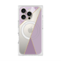 プレミアムスクエアケース with MagSafe［ マーブルトライアングルパレット - Purple ］