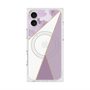 プレミアムスクエアケース with MagSafe［ マーブルトライアングルパレット - Purple ］