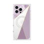 プレミアムスクエアケース with MagSafe［ マーブルトライアングルパレット - Purple ］