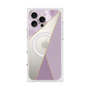 プレミアムスクエアケース with MagSafe［ マーブルトライアングルパレット - Purple ］
