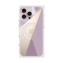 プレミアムスクエアケース with MagSafe［ マーブルトライアングルパレット - Purple ］