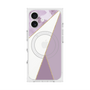 プレミアムスクエアケース with MagSafe［ マーブルトライアングルパレット - Purple ］