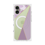 プレミアムスクエアケース with MagSafe［ マーブルトライアングルパレット - Purple ］