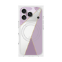 プレミアムスクエアケース with MagSafe［ マーブルトライアングルパレット - Purple ］