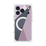 プレミアムスクエアケース with MagSafe［ マーブルトライアングルパレット - Purple ］