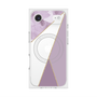 プレミアムスクエアケース with MagSafe［ マーブルトライアングルパレット - Purple ］