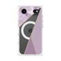 プレミアムスクエアケース with MagSafe［ マーブルトライアングルパレット - Purple ］