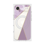 プレミアムスクエアケース with MagSafe［ マーブルトライアングルパレット - Purple ］