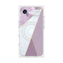 プレミアムスクエアケース with MagSafe［ マーブルトライアングルパレット - Purple ］