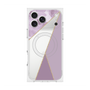 プレミアムスクエアケース with MagSafe［ マーブルトライアングルパレット - Purple ］