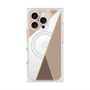 プレミアムスクエアケース with MagSafe［ マーブルトライアングルパレット - Brown ］