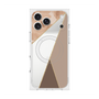 プレミアムスクエアケース with MagSafe［ マーブルトライアングルパレット - Brown ］