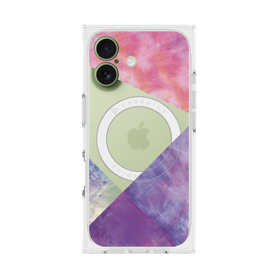 プレミアムスクエアケース with MagSafe［ 朝焼けパステルパレット - Purple ］