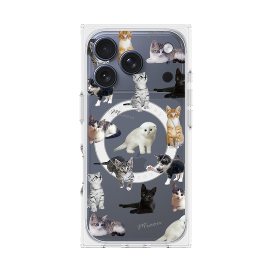 プレミアムスクエアケース with MagSafe［ キャットコレクション ］