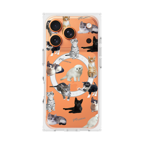 プレミアムスクエアケース with MagSafe［ キャットコレクション ］