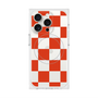 プレミアムスクエアケース with MagSafe［ 市松模様 - Red ］