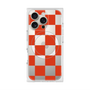 プレミアムスクエアケース with MagSafe［ 市松模様 - Red ］