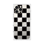 プレミアムスクエアケース with MagSafe［ 市松模様 - Black ］
