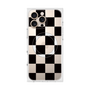 プレミアムスクエアケース with MagSafe［ 市松模様 - Black ］