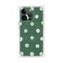 プレミアムスクエアケース with MagSafe［ 水彩ドット・レトロカラー - Green ］
