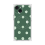 プレミアムスクエアケース with MagSafe［ 水彩ドット・レトロカラー - Green ］