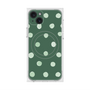 プレミアムスクエアケース with MagSafe［ 水彩ドット・レトロカラー - Green ］