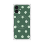 プレミアムスクエアケース with MagSafe［ 水彩ドット・レトロカラー - Green ］