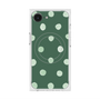 プレミアムスクエアケース with MagSafe［ 水彩ドット・レトロカラー - Green ］