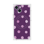プレミアムスクエアケース with MagSafe［ 水彩ドット・レトロカラー - Purple ］