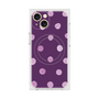プレミアムスクエアケース with MagSafe［ 水彩ドット・レトロカラー - Purple ］