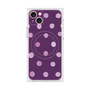 プレミアムスクエアケース with MagSafe［ 水彩ドット・レトロカラー - Purple ］