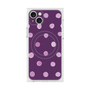 プレミアムスクエアケース with MagSafe［ 水彩ドット・レトロカラー - Purple ］