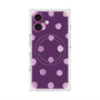 プレミアムスクエアケース with MagSafe［ 水彩ドット・レトロカラー - Purple ］