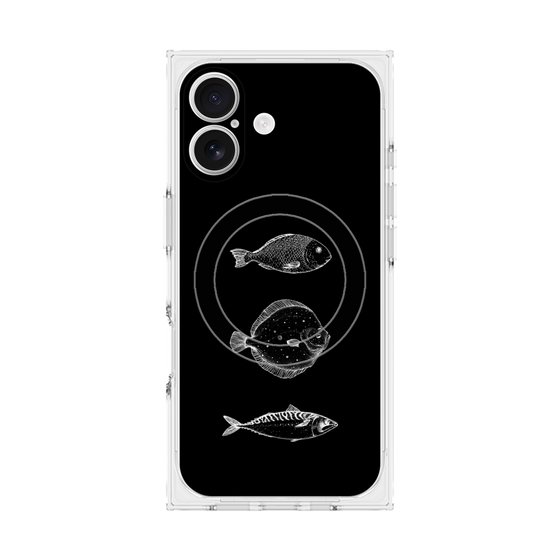 プレミアムスクエアケース with MagSafe［ Coexist No.1 - Black ］
