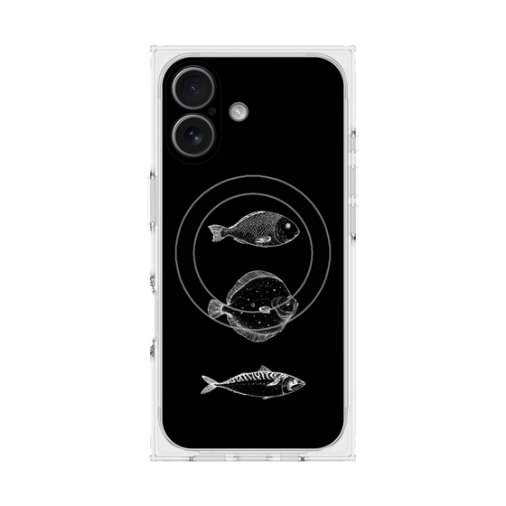 プレミアムスクエアケース with MagSafe［ Coexist No.1 - Black ］