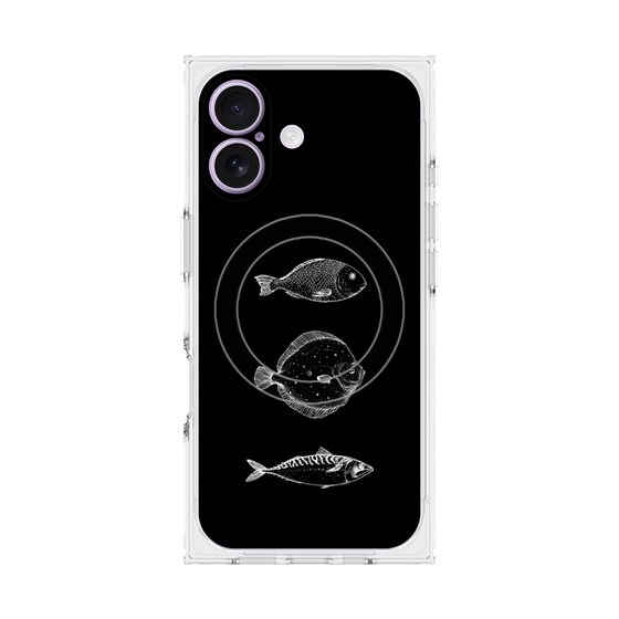 プレミアムスクエアケース with MagSafe［ Coexist No.1 - Black ］