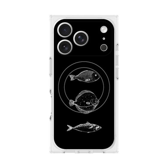プレミアムスクエアケース with MagSafe［ Coexist No.1 - Black ］