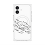 プレミアムスクエアケース with MagSafe［ Coexist No.2 - White ］