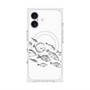 プレミアムスクエアケース with MagSafe［ Coexist No.2 - White ］