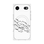 プレミアムスクエアケース with MagSafe［ Coexist No.2 - White ］