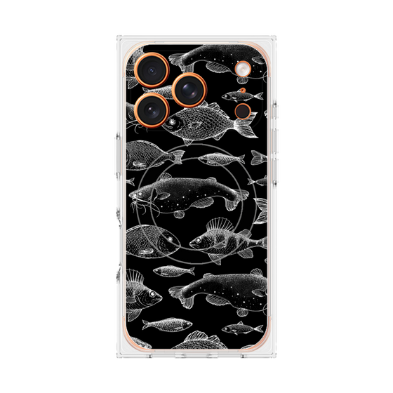 プレミアムスクエアケース with MagSafe［ Coexist No.3 - Black ］