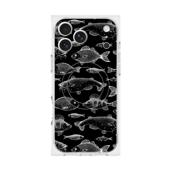 プレミアムスクエアケース with MagSafe［ Coexist No.3 - Black ］