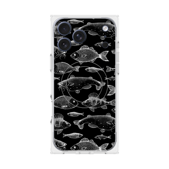 プレミアムスクエアケース with MagSafe［ Coexist No.3 - Black ］