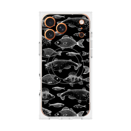 プレミアムスクエアケース with MagSafe［ Coexist No.3 - Black ］