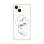 プレミアムスクエアケース with MagSafe［ Dinosaurs No.1 - White ］