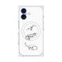 プレミアムスクエアケース with MagSafe［ Dinosaurs No.1 - White ］