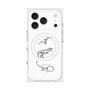 プレミアムスクエアケース with MagSafe［ Dinosaurs No.1 - White ］