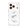 プレミアムスクエアケース with MagSafe［ Dinosaurs No.1 - White ］
