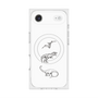 プレミアムスクエアケース with MagSafe［ Dinosaurs No.1 - White ］
